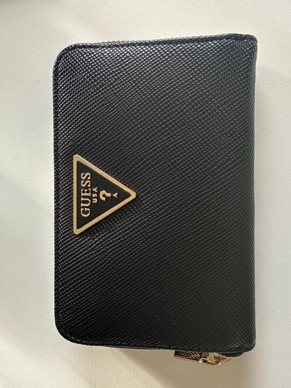 Guess Wallet Black Saffiano Laurel